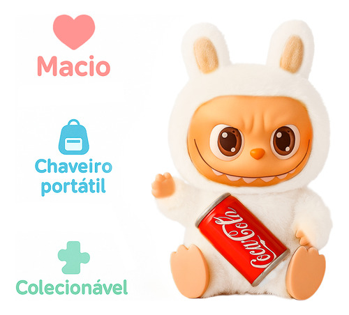 Boneco Labubu X Coca-cola Pop Mart Edição Limitada