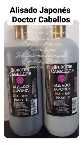 Alisado Japones Doctor Cabellos De Litro+ Obsequio P/cabello