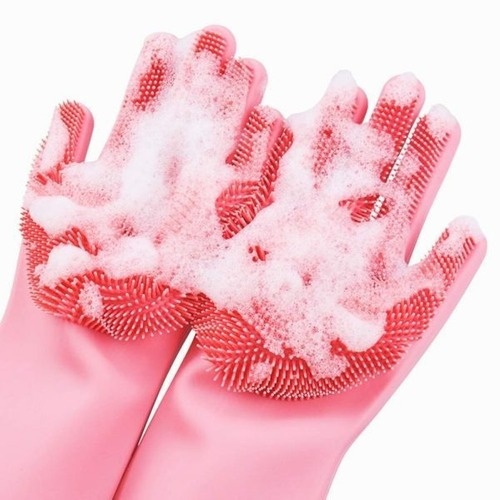 Guantes De Limpieza Multiuso De Silicona Mágico Cocina Baño