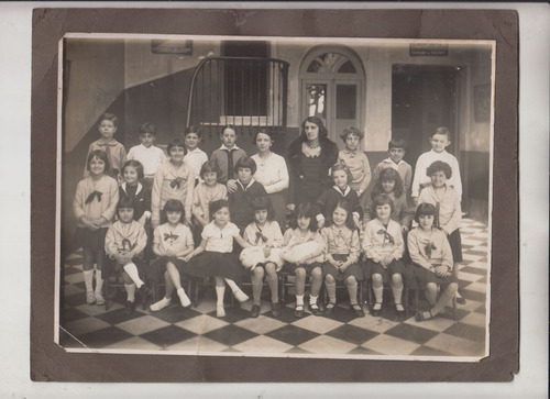 Antigua Fotografia Escolar Liceo Frances Montevideo Vintage