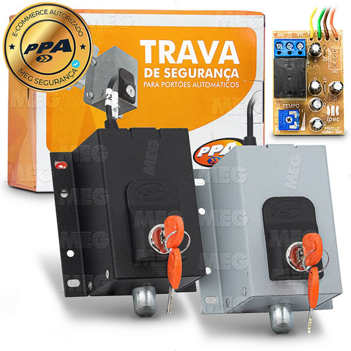 Trava Eletromagnética Dog Steel Custom Ppa Modulo Universal