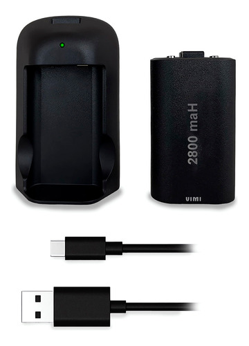 Kit Bateria Cargador Cable Carga Y Juega 2800mha Xbox One 