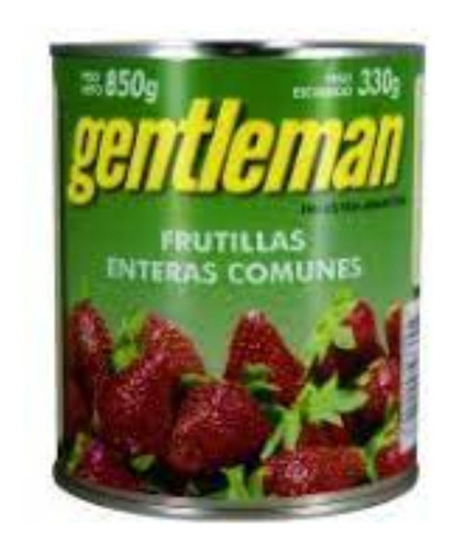 Frutillas Enteras Comunes Gentleman 850 Grs X 3 Unidades