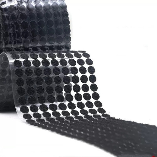 Velcros Autoadhesivos Circulares   102 Pares -negros