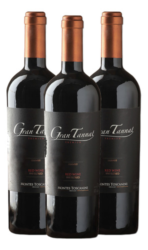 Vino Uruguayo Montes Toscanini - Gran Tannat 3pz