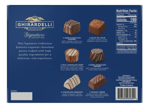 Chocolate Ghirardelli Bombones Signature Collection