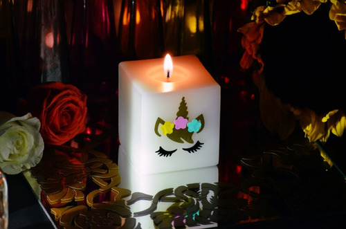 25 Velas Recuerdo De Fiesta Temática De Unicornio Aluzza