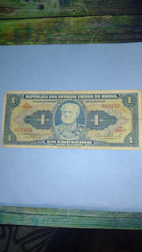 Brasil Billete 1 Cruzeiro Usado Año1954/58 