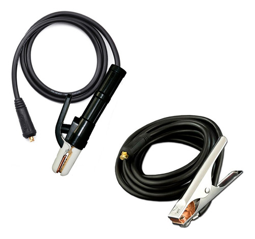 Cable Soldadora Porta Electrodo 2m Masa 1,5m Borne 9mm