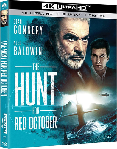 4k Uhd + Blu-ray Hunt For Red October / Caza Al Octubre Rojo