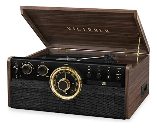 comprar Tocadiscos Victrola Empire Mid-century 6 En 1 Con Tocadiscos