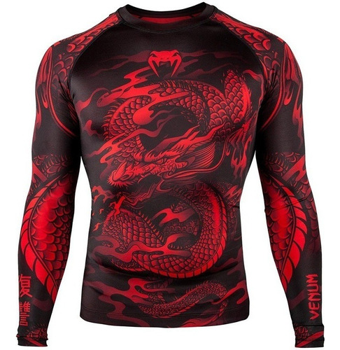 Camisa De Compresión For Hombre Ufc-mma Impresa De Manga La