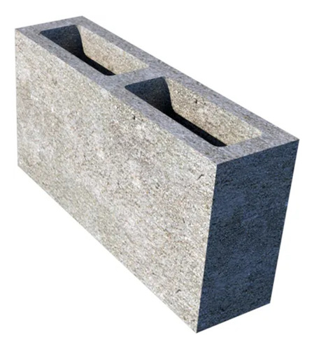 Bloque De Hormigón Liso 9x19x39