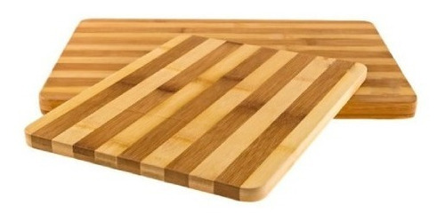 Tabla Para Cortar De Bambú Grande 28x38cm Cocina 3082934 Bamboo Rayas (36x26x2cm)