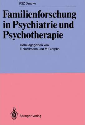 Libro Familienforschung In Psychiatrie Und Psychotherapie...