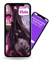 Comprar Invitación De Cumpleaños Video Full Hd Nezuko Demon Slayer