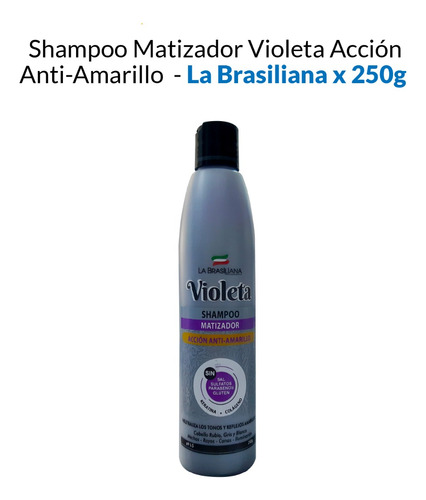 Shampoo Matizador Violeta Acción Anti-amarillo