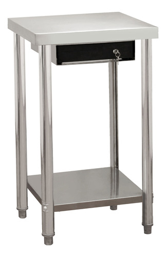 Mesa De Cobro Acero Inox Con Caja Para Dinero Mindejal