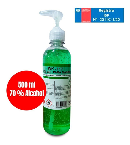 Alcohol Gel Winkler 500ml