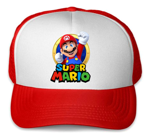 Gorro Jockey Personalizado Mario Bross 3 Todas Las Temáticas