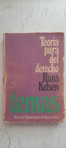 Teoría Pura Del Derecho De Hans Kelsen - Eudeba (usado)