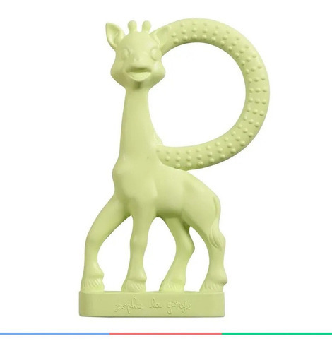 Mordillo Bebe Infantil Sophie La Girafe Color Verde gusto vainilla