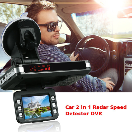 Detector De Coche Antirradar Dvr 2 En 1, 720p, Velocidad De