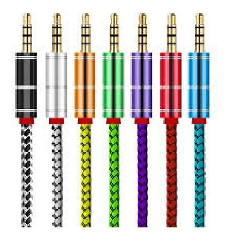 Imagen 7 de 7 de Cable Auxiliar Auriculares Con Micrófono 4 Polos 3 Líneas