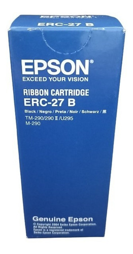 Cinta De Impresión Epson Erc-27 Negra Para Epson M-290