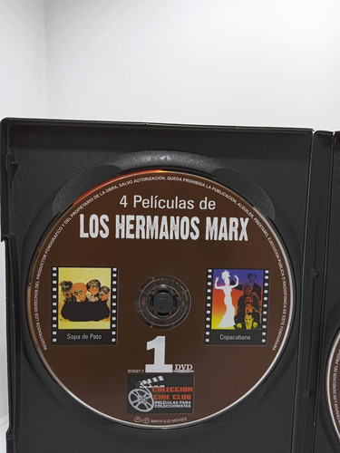 Imagen 6 de 7 de 4 Películas De Los Hermanos Marx - Colección Cine Club - 2 C