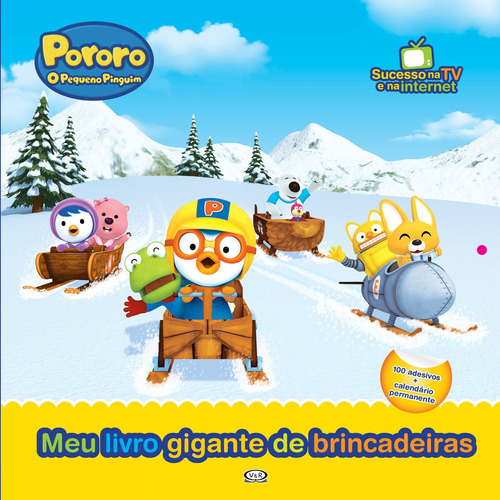 Pororo: meu livro gigante de brincadeiras, de Iconix. Vergara & Riba Editoras, capa mole em português, 2016