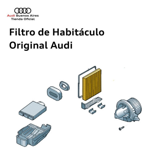 Imagen 4 de 9 de Filtro De Habitaculo Audi A1 2011 Al 2018