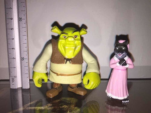 Shrek Y Lobo Feroz / Lote De Figuras