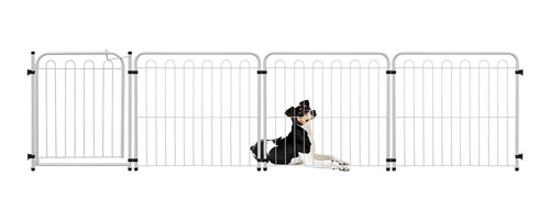Cercado Dobrável Para Cachorro Com Portão E 65cm De Altura