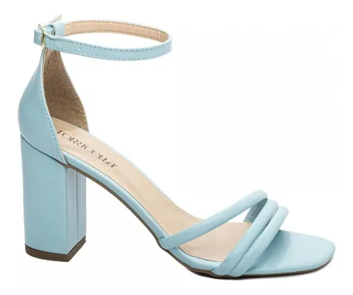 Salto alto cheap grosso azul