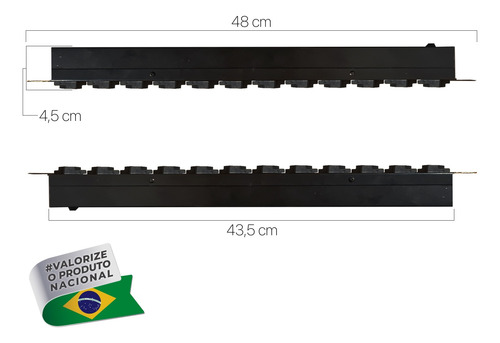 Kit 35 Régua Filtro De Linha 19 1u'' Rack 12t Cabo 3mt