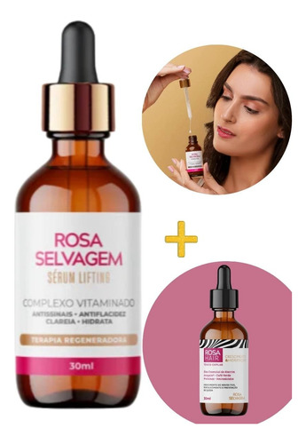 Rosa Selvagem Sérum Lifting Antirrugas Vitamina C 30ml