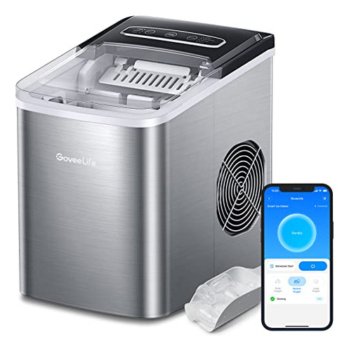 Smart Countertop Ice Makers, Self-cleaning, Portable Ic...