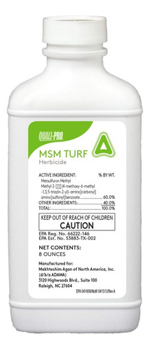 Msm Turf Herbicida De 8 Oz.