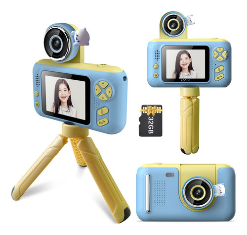 . Andoer-2 Videocámara Infantil 1080p 40mp 2.4 Ips 180° Gi