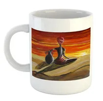 Comprar Taza De Ceramica Arte Africano Mujeres Pinturas Colores M9