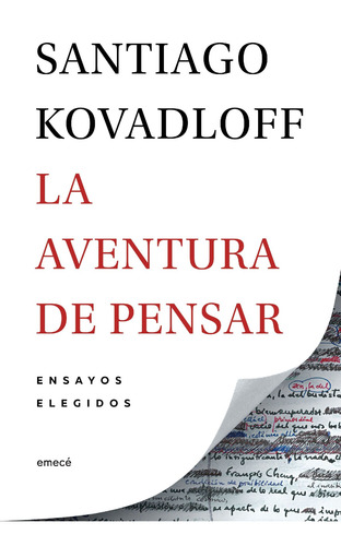 Imagen 2 de 3 de La Aventura De Pensar Santiago Kovadloff Emecé