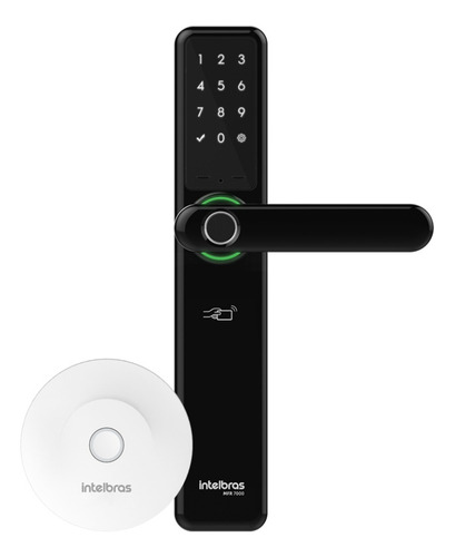 Fechadura digital Intelbras MFR 7000+ direita/esquerda cor preto grafite