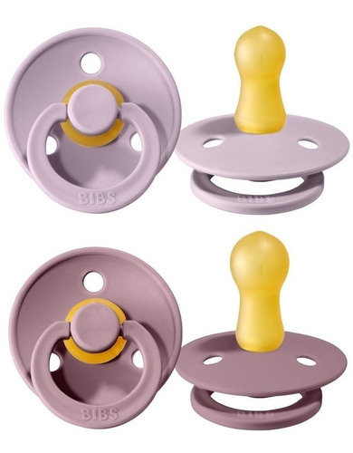 Imagen 2 de 6 de Chupetes Bibs Colour X2 Und Libre Bpa Latex Natural T1 T2 T3