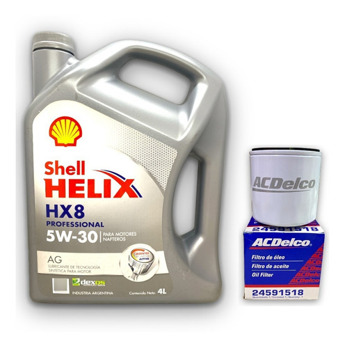 Kit Filtro Original + Aceite Shell 5w30 Prisma Corsa Spin