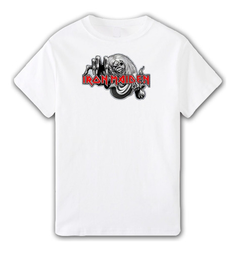 Remera Iron Maiden Logo - Aesthetic Unisex Rock Version 4