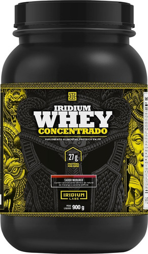 Iridium Whey Protein Concentrado - 900g Sabor Morango