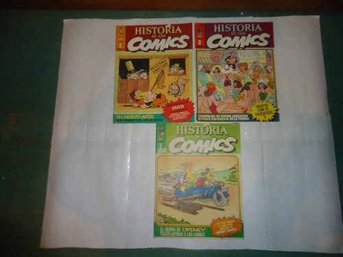 Lote 3 Numeros De Historia De Los Comics, N° 1, 2 Y 7 (Usado)