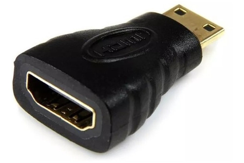 Adaptador Hdmi Hembra A Mini Hdmi Macho V1.4 Dorado