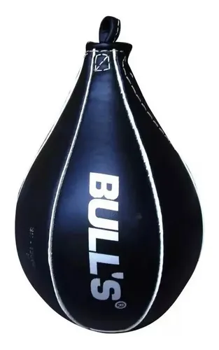 Pera Boxeo Puching Ball Bulls Box Inflable Cuero Natural